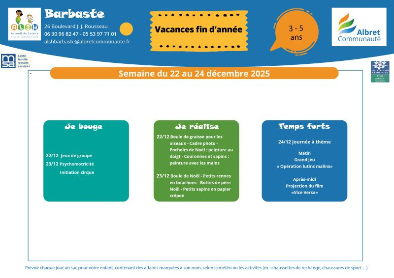 ALSH BARBASTE programme 3 5 ans 22 24 decembre vacances noel 20251119 IMAGE