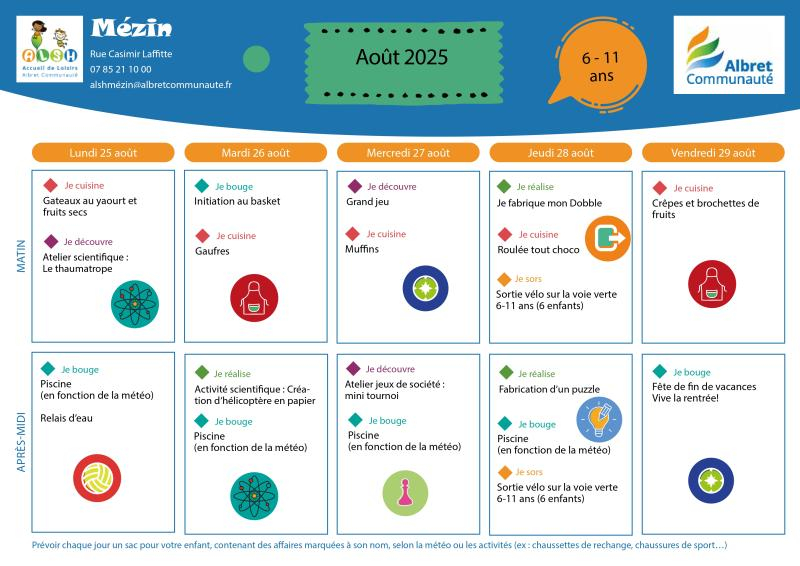 ALSH MEZIN 6 11 ans programme 25 au 29 aout 20250801 IMAGE
