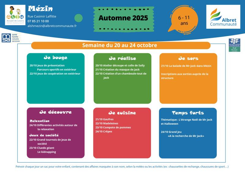 ALSH MEZIN prog 6 11 ans 20 24 oct 20251020 IMAGE