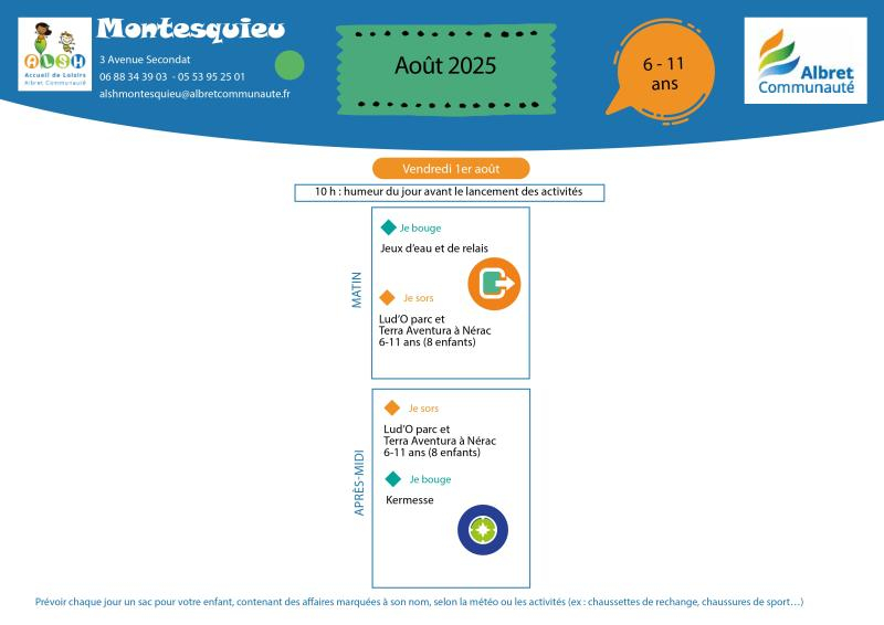 ALSH MONTESQUIEU 6 11 ans programme 1 aout 20250801 IMAGE
