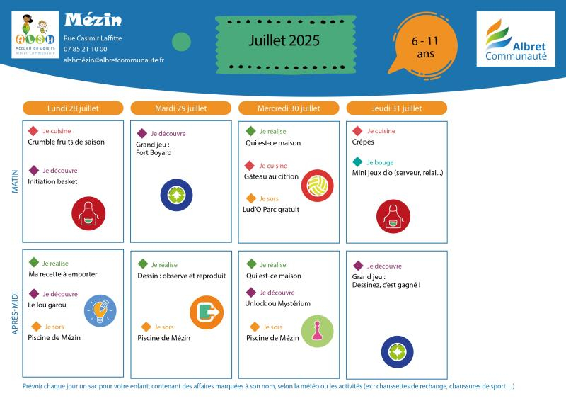 Progra Juillet 2025 ALSH Mézin du 21 au 31 juillet page 0004