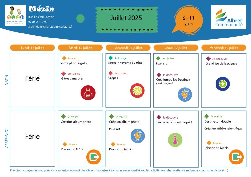 Progra Juillet 2025 ALSH Mézin du 7 au 18 juillet page 0004