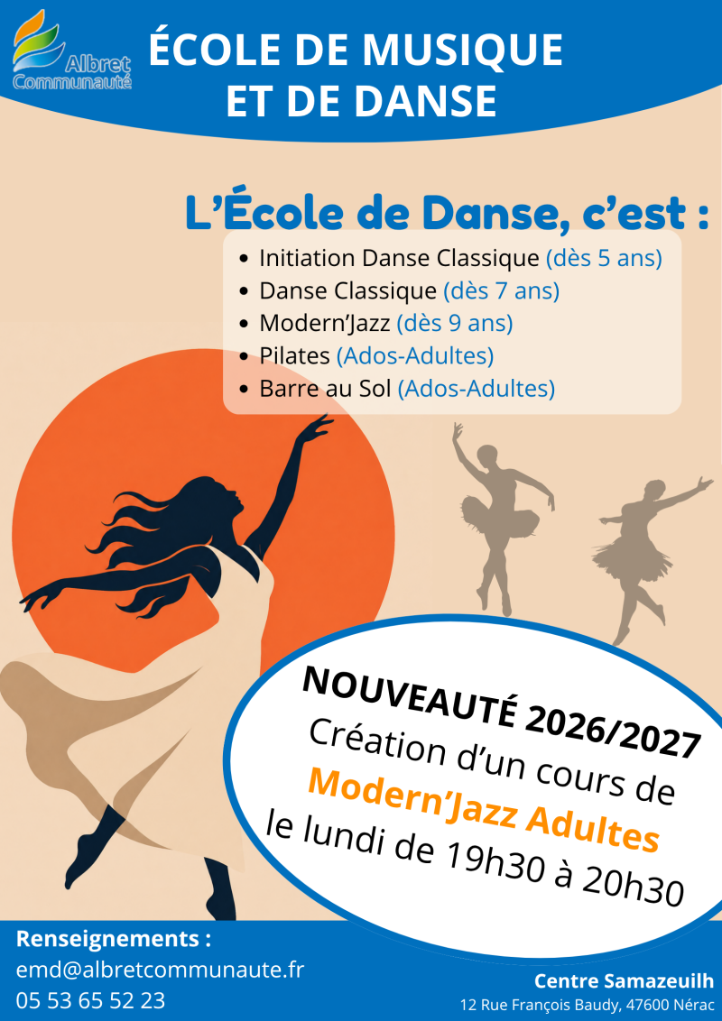 Ecole de Danse - Saison 2026/2027