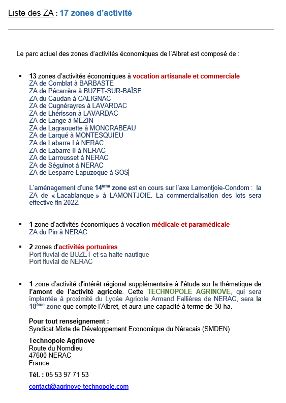 liste za albret